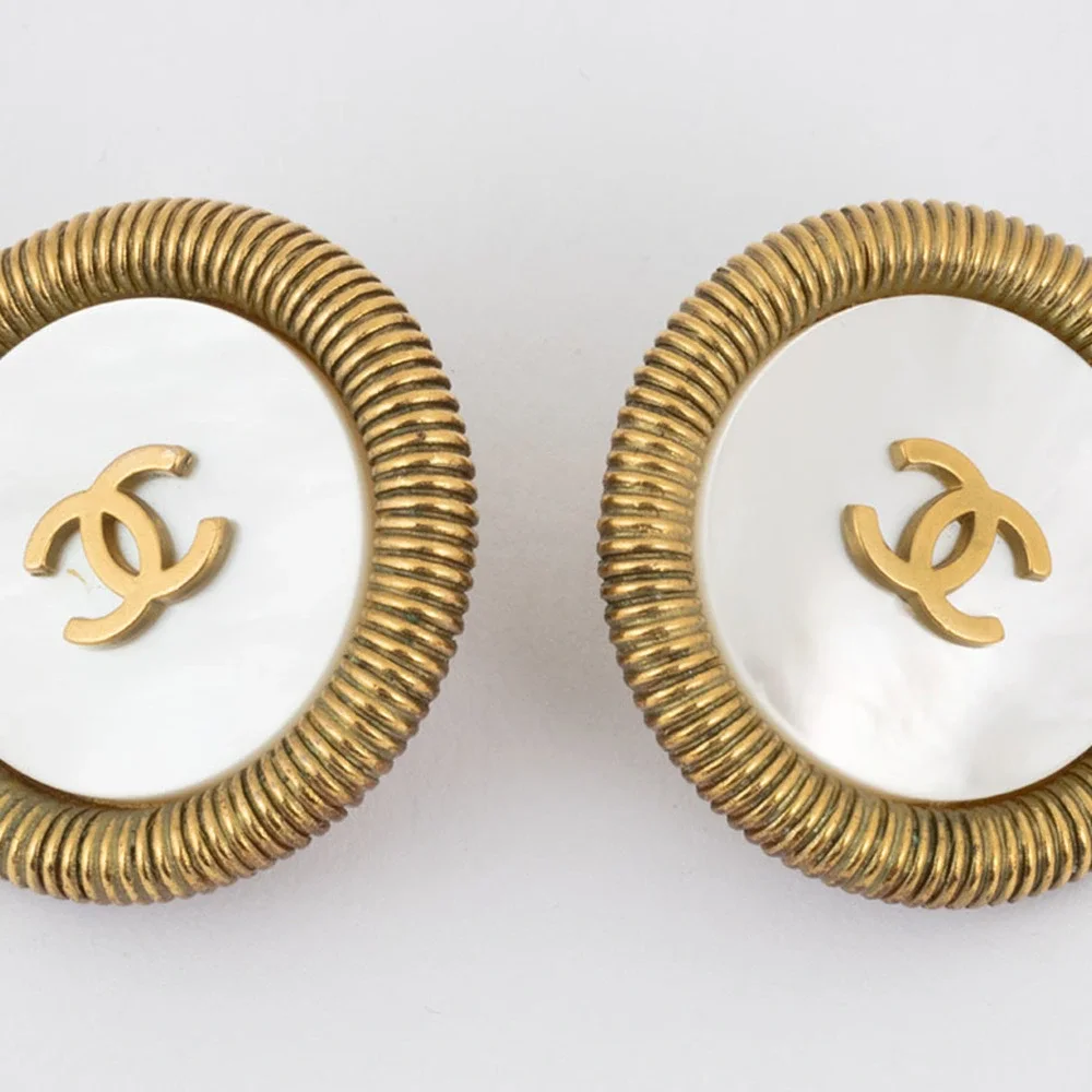 CHANEL Gold Earrings